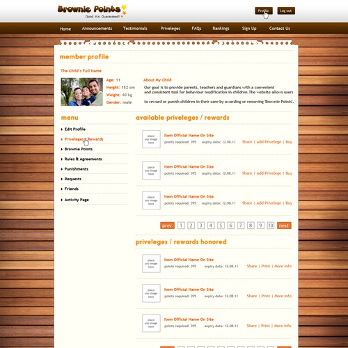New website design wanted for Brownie Points Design von nazarene gonzales