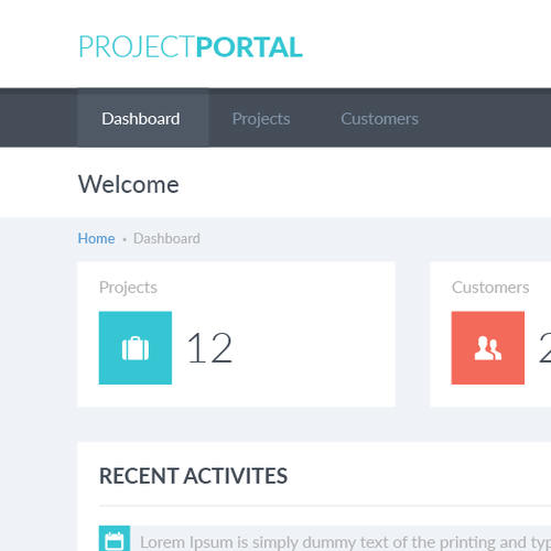 User-friendly interface & modern design make over needed for existing online portal. Design por Joe B.