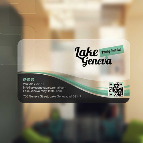 Party Rental Business Card Design por just_Spike™