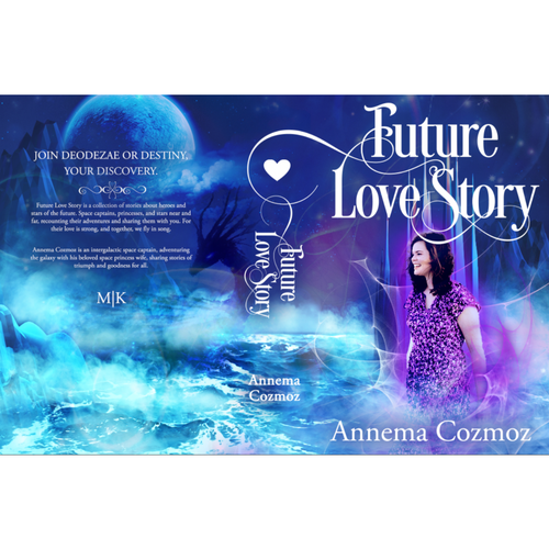 Children's Sci-fi Love Story Book Cover Contest! Space Captains and Princesses. Future Love Story! Design réalisé par astreencre