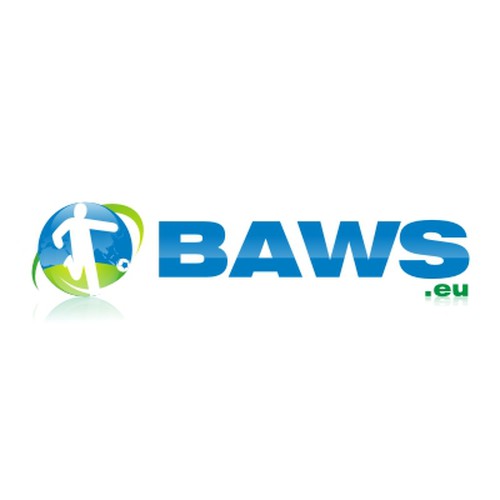 Global football (soccer) logo - baws.eu Design by sigode