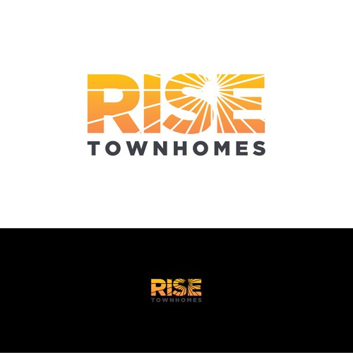 Design modern logo for upscale townhome community. Design by NixonIam