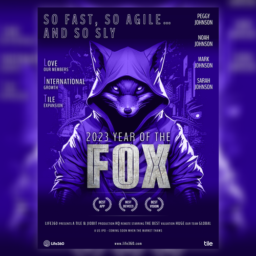 Design di Life360 2023 Year of the Fox Poster di Designer Anuragd