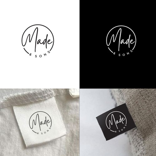 Luxury Meets Ease: Logo & Card Design for Made & Sons Design by 369 Design