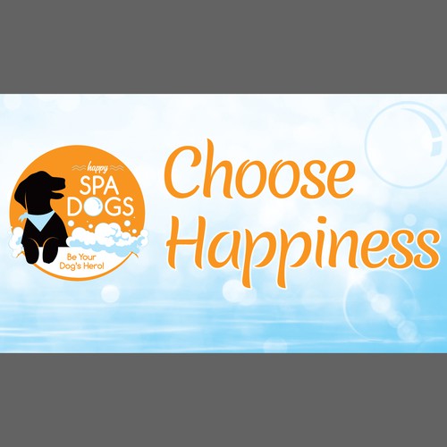 Choose Happiness Banner Design Réalisé par √Pro Designer»