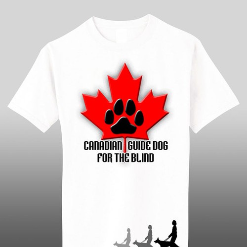 t-shirt design for Canadian Guide Dogs for the Blind Diseño de Elsa57