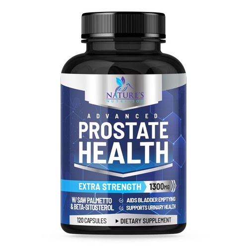 Nature's Nutrition needs a Men's Prostate Health product label Design by Walid Designs Studio