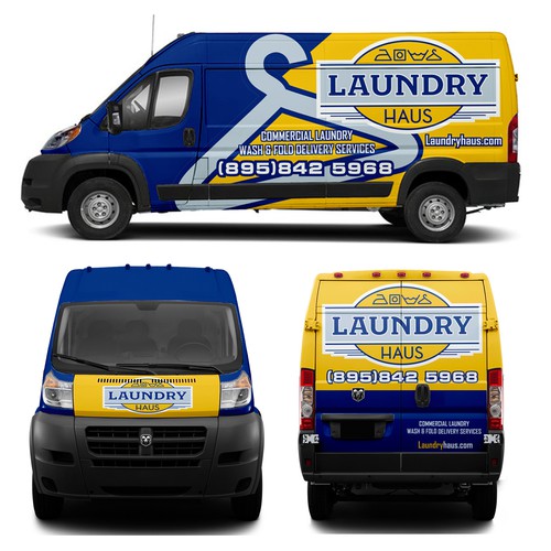 Laundry Haus delivery van Design by Anugerah ilahi