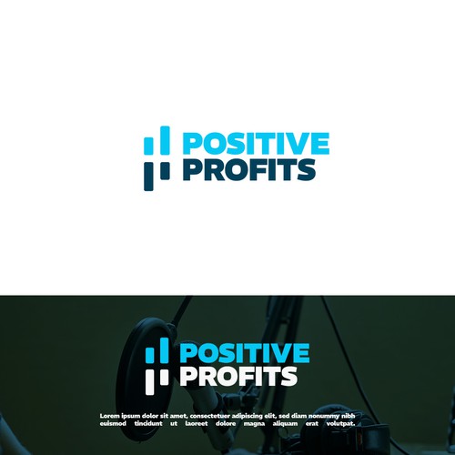 Positive Profits Logo Diseño de iz.