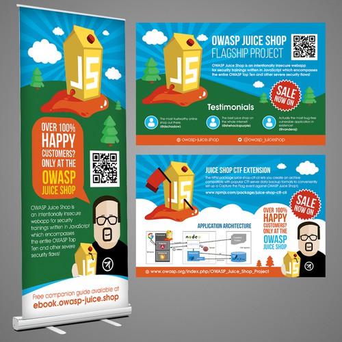 Design di OWASP Juice Shop - Project postcard & roll-up banner di Dzhafir