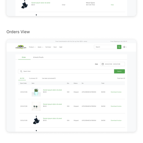 Easy to use Customer Account Page Design by CatLogic