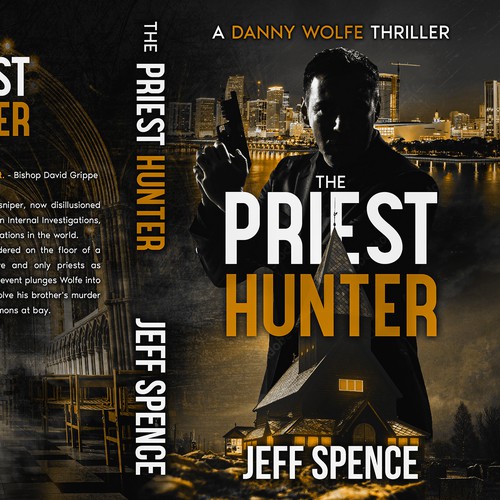 Mystery-thriller book cover (first in a series) Design by Anastasia Brenych