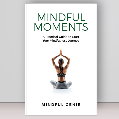 Catchy book cover design for my mindful meditation book. Design by Bovan