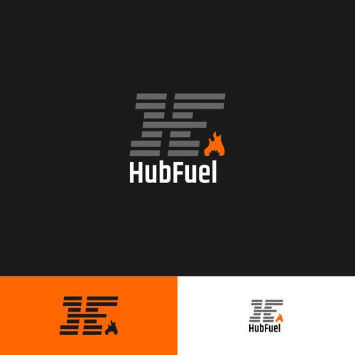HubFuel for all things nutritional fitness Design por NomoStudio