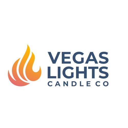 Design a modern fun logo for a candle company in Las Vegas Design by ChemcoRD