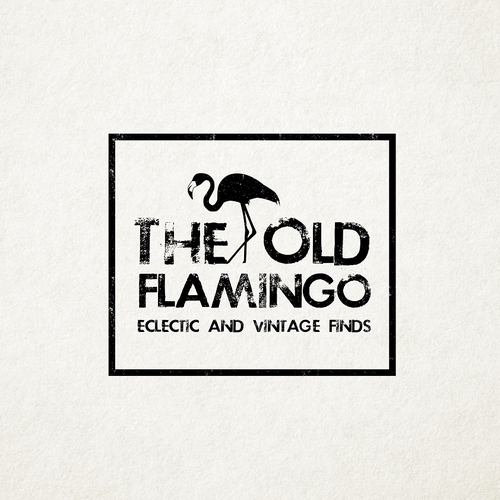 Create hip logo for THE OLD FLAMINGO that specializes in eclectic, vintage, upcycled furniture finds Design by Katerina Lebedeva