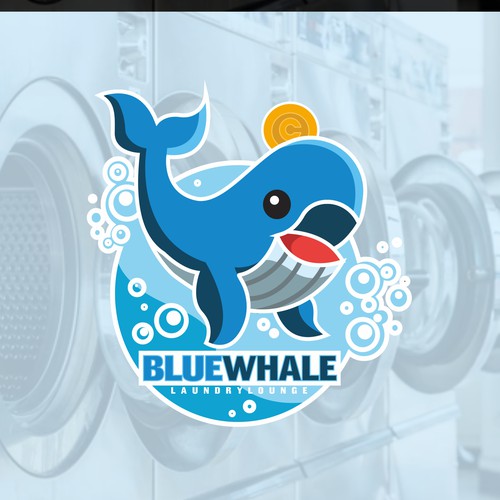 Unleash Your Creativity, Logo Design for "Blue Whale Laundry Lounge" Design by rocketstudio