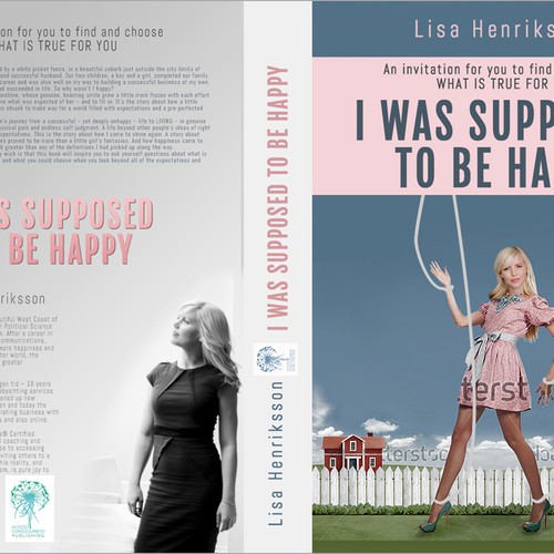 "I was supposed to be happy" - Book cover for Swedish Self Help Icon Design by forHim