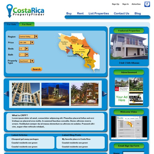 Property Finder Site - WP Home Page Design - Experts Wanted! Design by r_schel