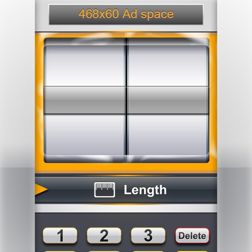 Design di Convert Units - iPad app - Design 1 screen UI buttons di JEMatias77