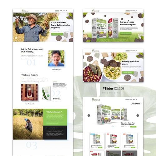 Designs | New Rice Bites Snack Product In Need of a Website Design ...