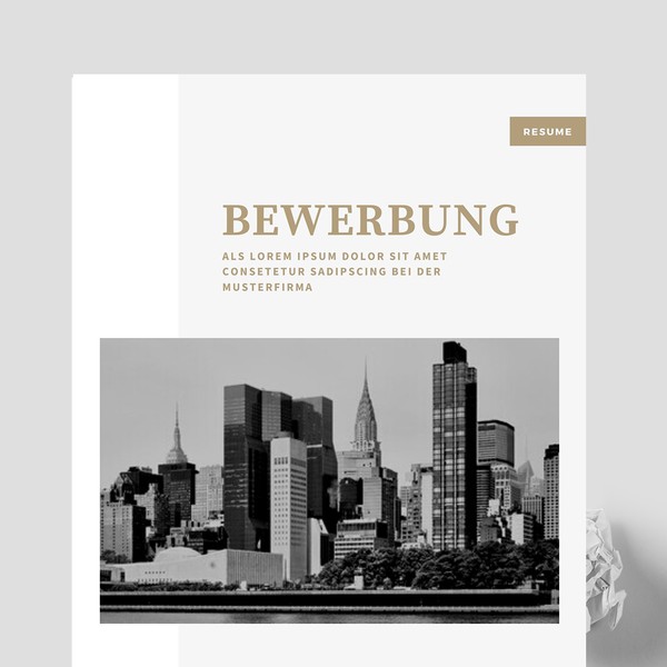 Design by Nickson_ip titled "Resume design"