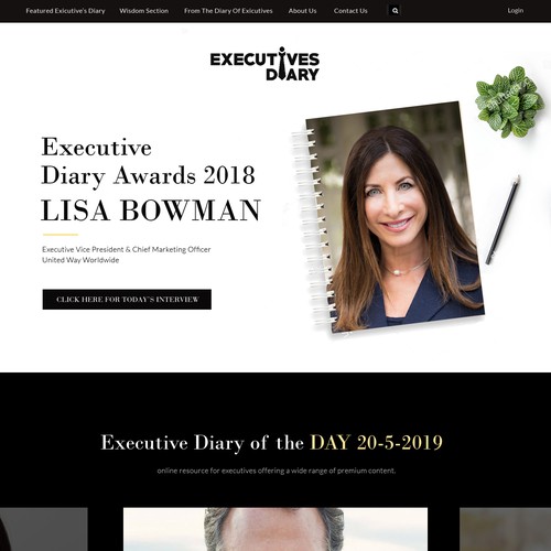 Proposition sur un concours de Design de page web, réalisée par winningdesignentry