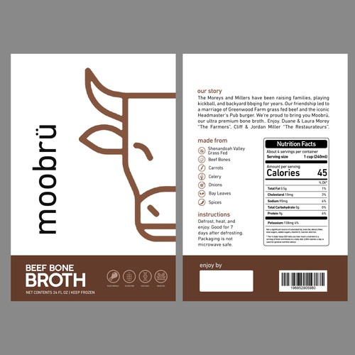 Bone Broth Package Design by sougatacreative