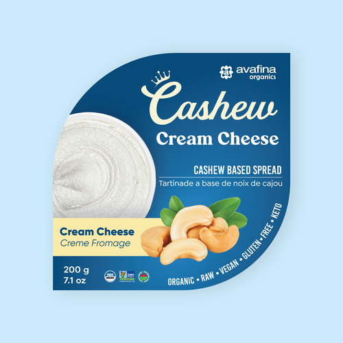 Vegan Cashew Cheese Packaging Rebrand Design by Ganesh Anvekar