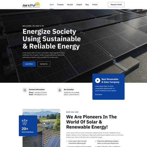 Web page design contest entry by FuturisticBug