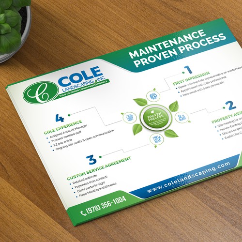 Cole Landscaping Inc. - Our Proven Process Ontwerp door Tanny Dew ❤︎