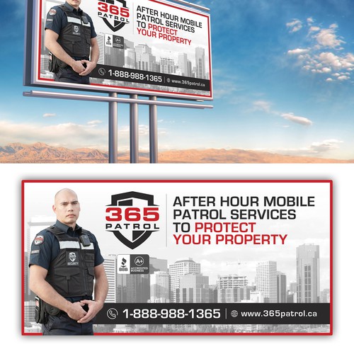 I need a billboard design for a Security Guard Company Design by Besties