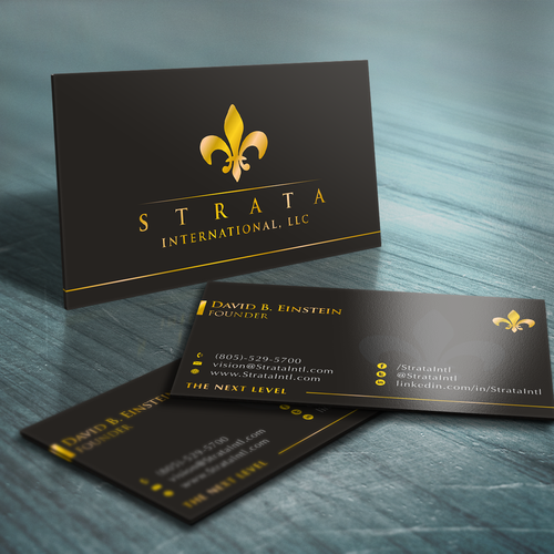 1st Project - Strata International, LLC - New Business Card Diseño de HYPdesign