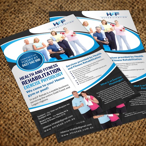 Create An Exciting Flyer Advert For H And F Rehab Wettbewerb In Der Kategorie Postkarte Flyer Print 99designs