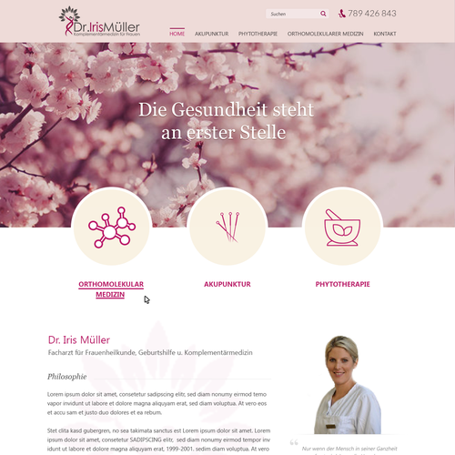 Web page design contest entry by Pint