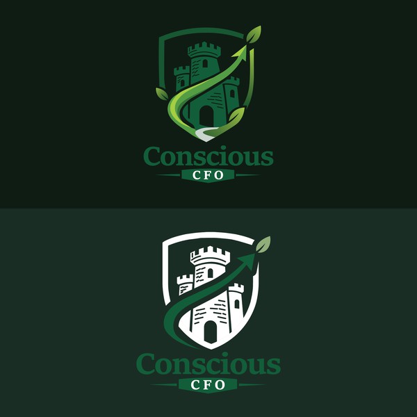 Eco Growth Shield Logo for Conscious CFO