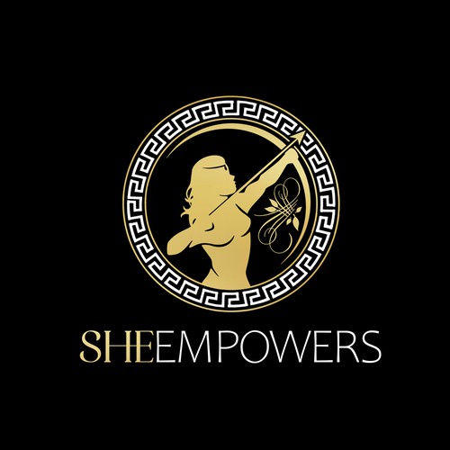 SHEempowers - luxurious design of a woman preferrably in some kind of a circle to appeal to women professionals Design by Linduska