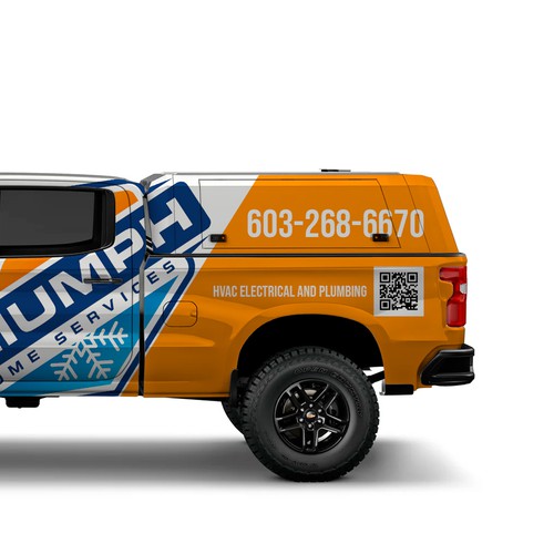 Hvac truck wrap Design by mateuzord