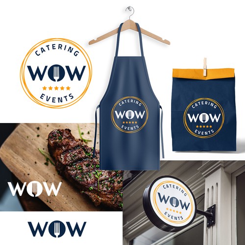 A logo that pops for a food group and catering company Design by La Maison Des Lena