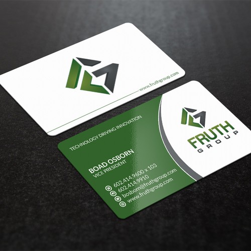 New High Tech Business Cards for High Tech Company Design by Nuhan Enterprise IT