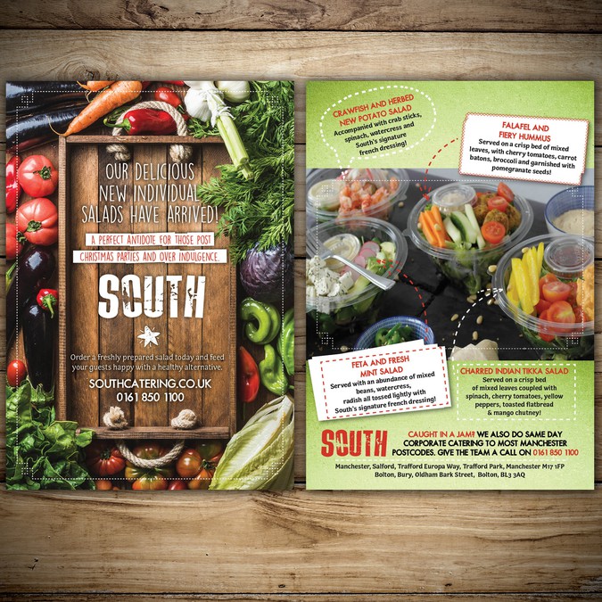Flyer For Healthy Food / Catering Promotion | Postcard 