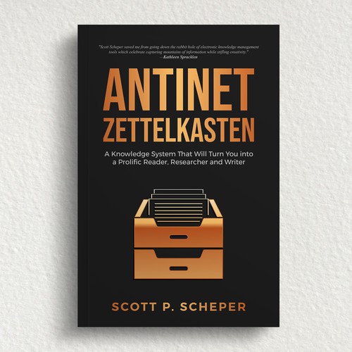 Design the Highly Anticipated Book about Analog Notetaking: "Antinet Zettelkasten" デザイン by DZINEstudio™