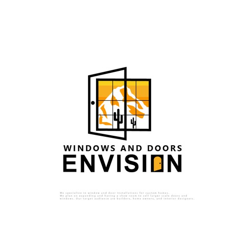 Design a modern eye-catching logo Window/Door company. Lets go! Design by designedbyjeriz▲