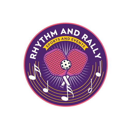 Music Meets Pickleball! Cool, musical logo for sports facility Design by chilibrand
