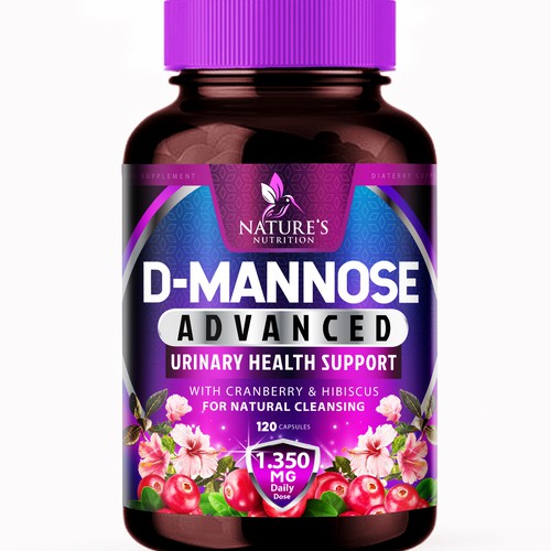 Colorful D-Mannose Design Needed for Nature's Nutrition Design réalisé par agooshe