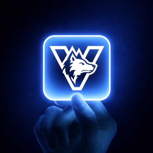 V+Wolf Logo Design