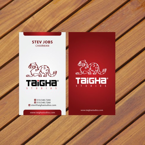 New business Card for Taigha Studios Réalisé par Concept Factory