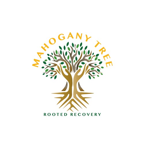 Mahogany Tree, Rooted Recovery.  Grow into new life! Design by TaSereda
