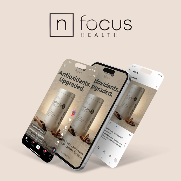 Design by BeheM0th titled "Hero image for a wellness brand launching a first-of-its-kind consumable product"