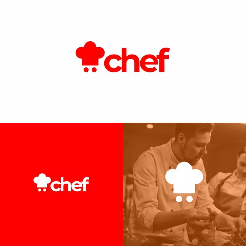 "CHEF": Food & Cooking Social Media Logo Design by Brain.co